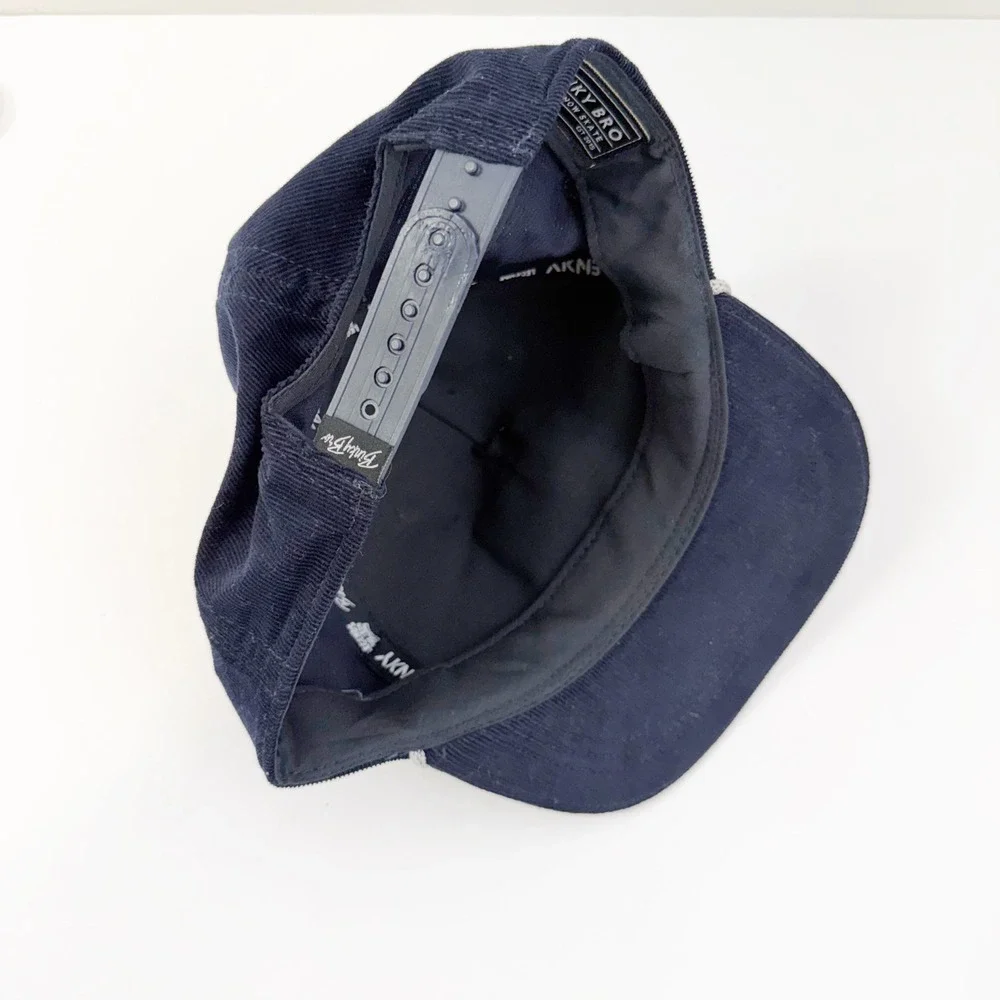 Binky Bro Snapback Hat Boys Youth Navy Blue Corduroy Legends Are Born Everyday